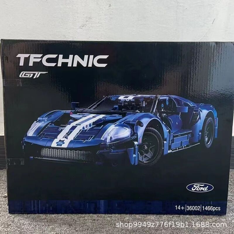 Cross-Border Compatible Lego-Style Gt Mechanical Sports Car Educational Building Block Sports Car Model Wholesale 42154