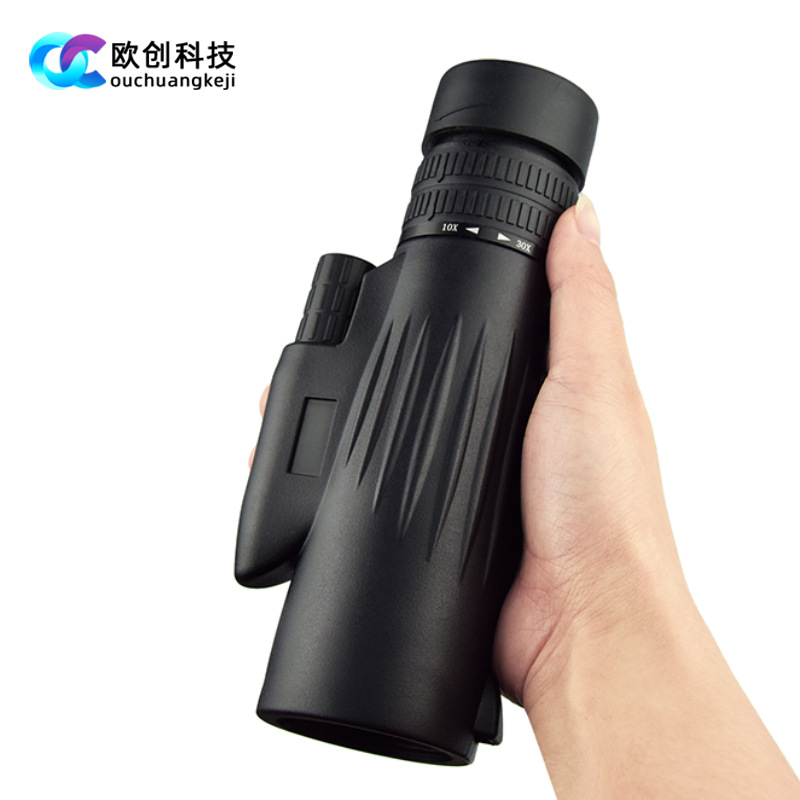 私模新品10-30×42变倍单筒望远镜演唱会户外手机拍照高清望远镜