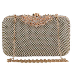 跨境新款鑲鑽晚宴包歐美女士手提包宴會手拿包百搭禮服晚裝包女包