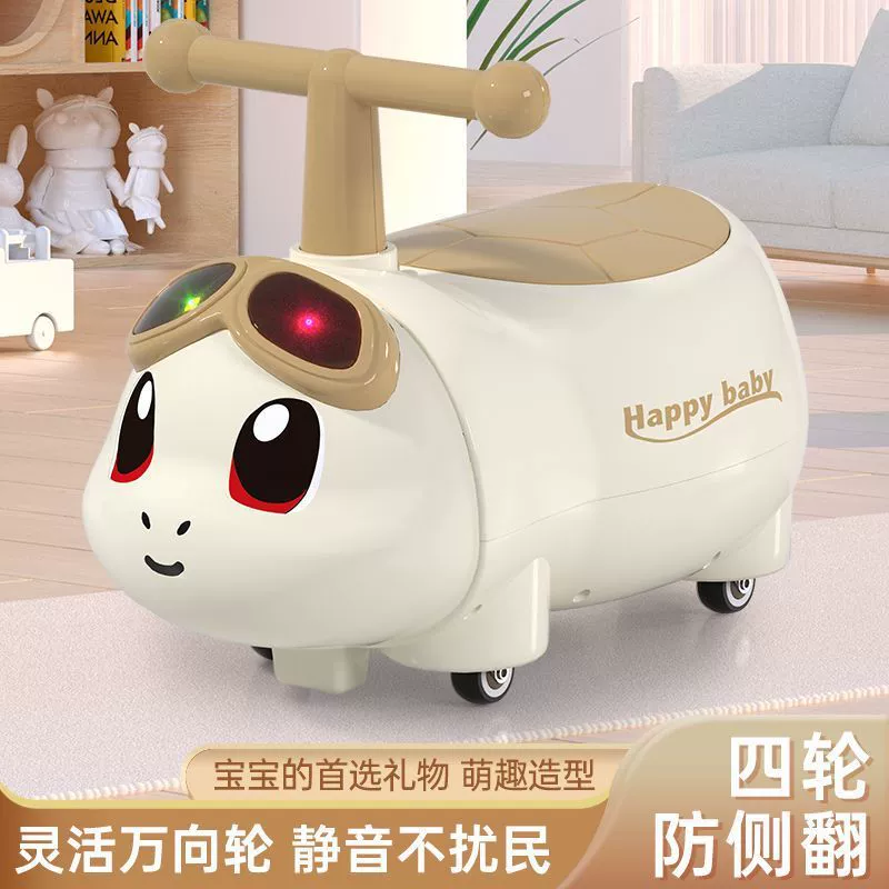 Детский вертящийся самокат Fortune Little Turtle - тихий вращающийся самокат для малышей, игрушка против перекидывания