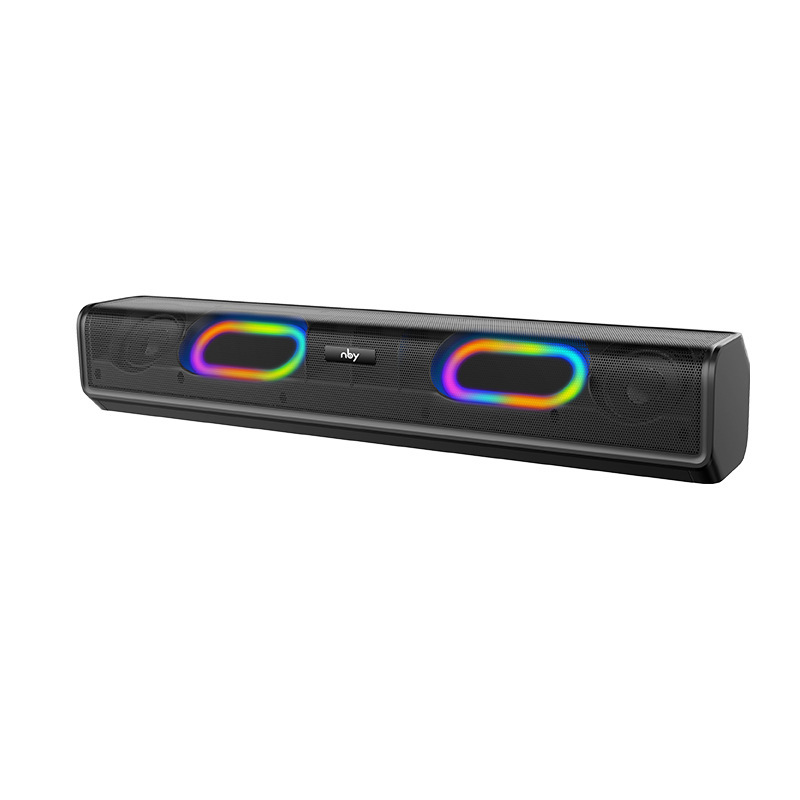 ワイヤレスbluetoothスピーカーの長いクールなカラーライト家庭用カードラジオパソコンのデスクトップ上のサブウーファ音響|undefined