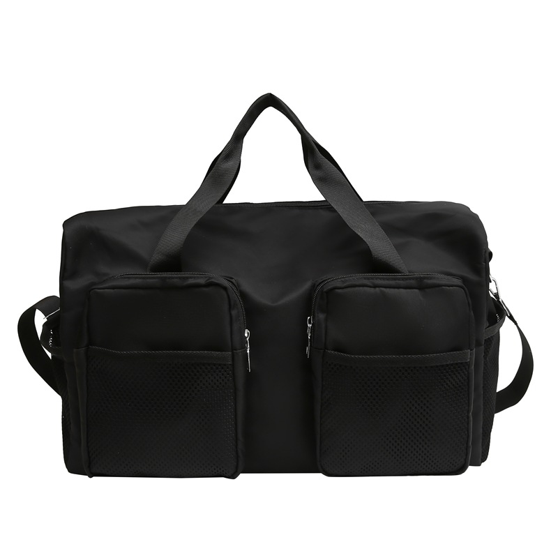 Bolso de viaje de gran capacidad para viajes de corta distancia bolso de gimnasio de almacenamiento de color de contraste de moda bolso de hombro diagonal multifuncional marea