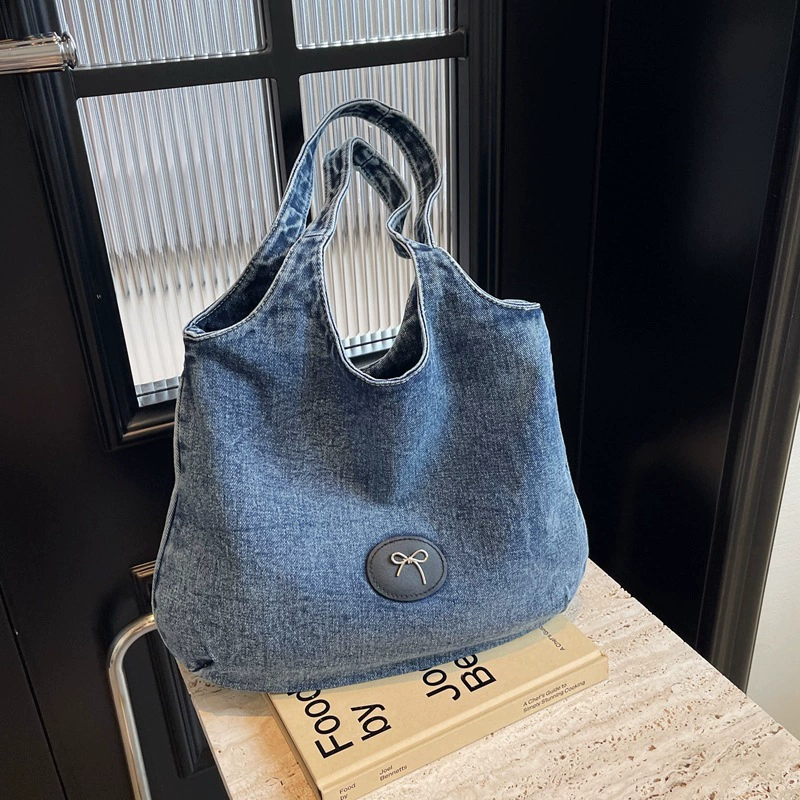 Denim shoulder bag one shoulder, one-shoulder bag