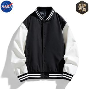 NASA Brand Co-branded Spring and Autumn Men's Jacket Loose All-match Baseball Suit Couple Casual High-end Light Luxury Jacket