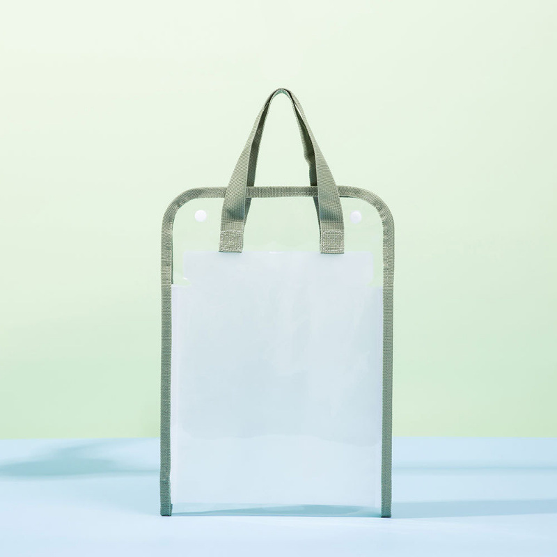 A4 carpeta de bolsa de papel de prueba transparente 13 capa de gran capacidad paquete de órgano impermeable de PVC bolsa de almacenamiento de datos de papel de prueba de estudiantes