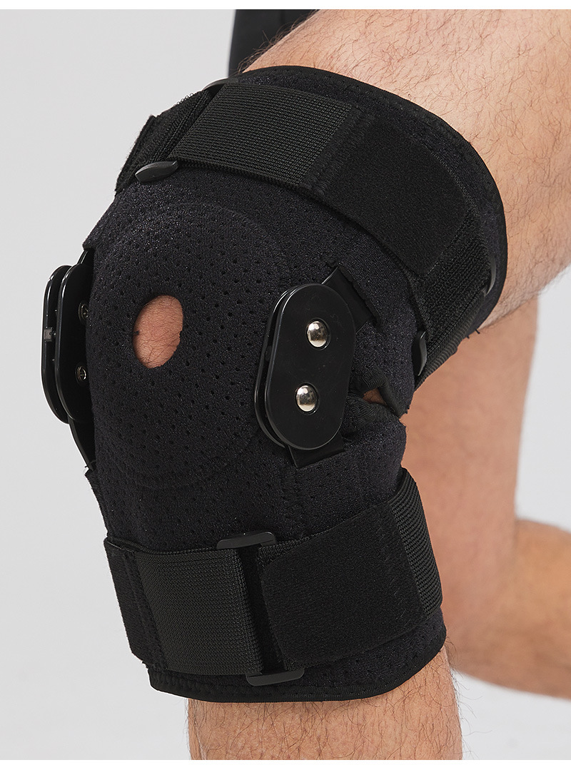 户外跑步骑行防滑钢板支撑膝关节保护套篮球护具