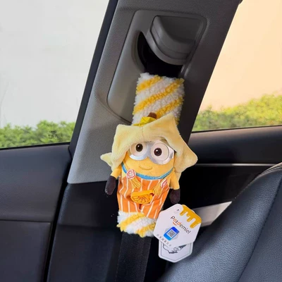 Pad, High-end Decorative Cute Couple | Seat belt shoulder pad - banana-minions-safety-belt