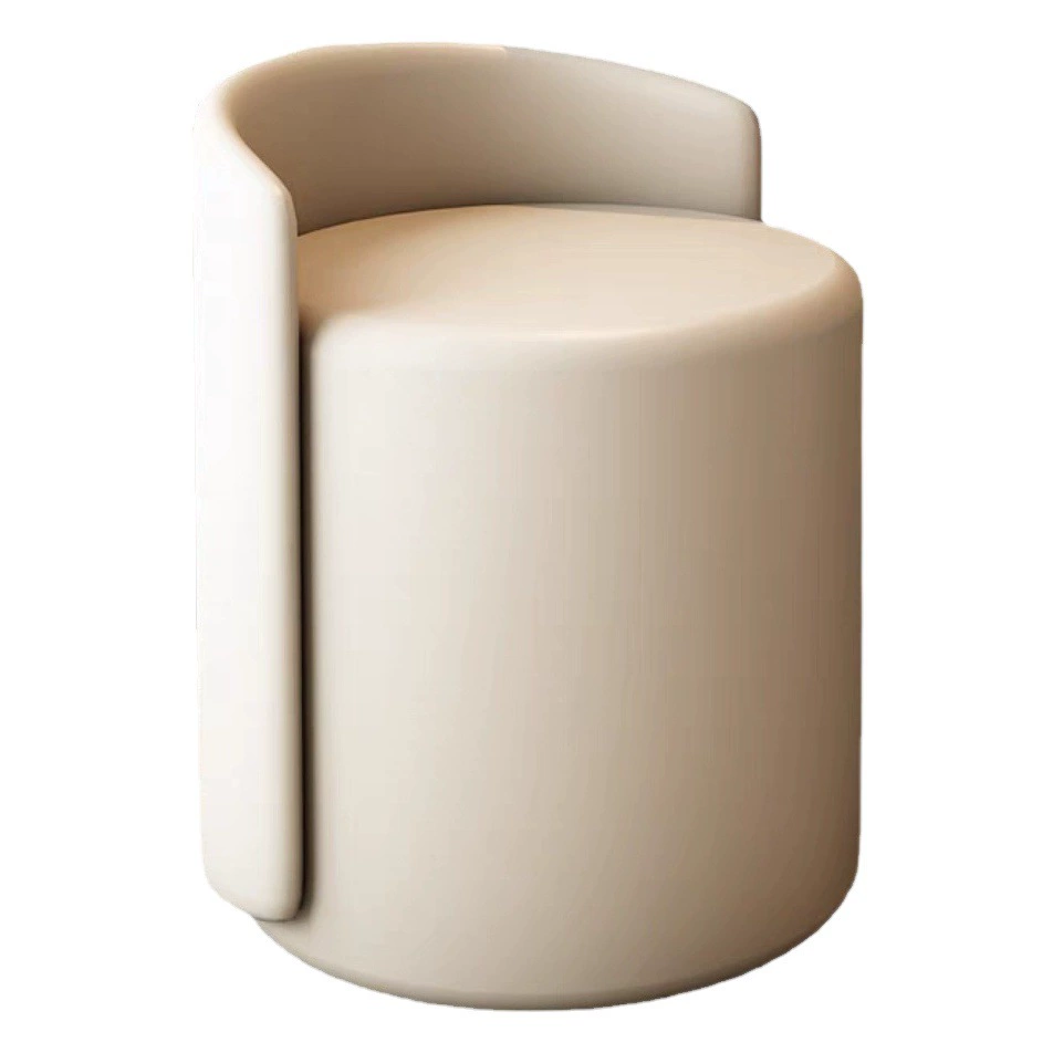 Скандинавский пуф для макияжа, табурет для домашнего туалетного столика, популярный для фотосессий, круглый пуф, сиденье для сидения, табурет для гардеробной, легкое роскошное кресло для спальни.