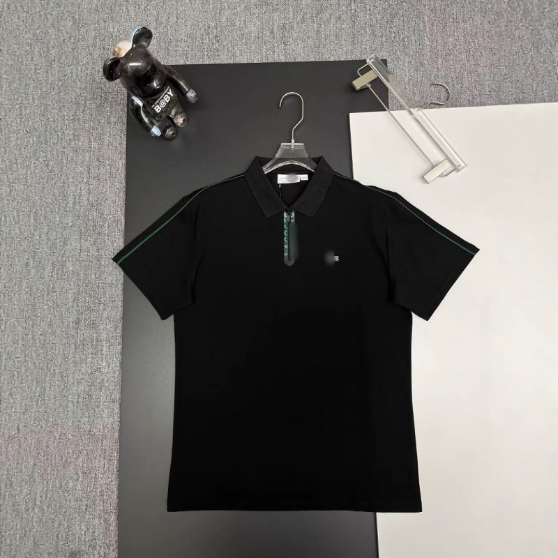 フィッシュポロシャツメンズ 2025 新しいコットンラペルトップビジネスカジュアル半袖 Tシャツ|undefined