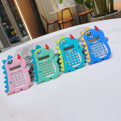 Creative Cartoon Maze Dinosaur Calculator Keychain Mini Game Console Student School Bag Pendant Small Gift Wholesale