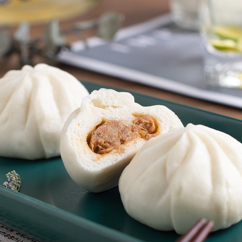 安井猪肉包子花卷青菜包烧麦手抓饼早餐半成品开花馒头懒人食品|undefined