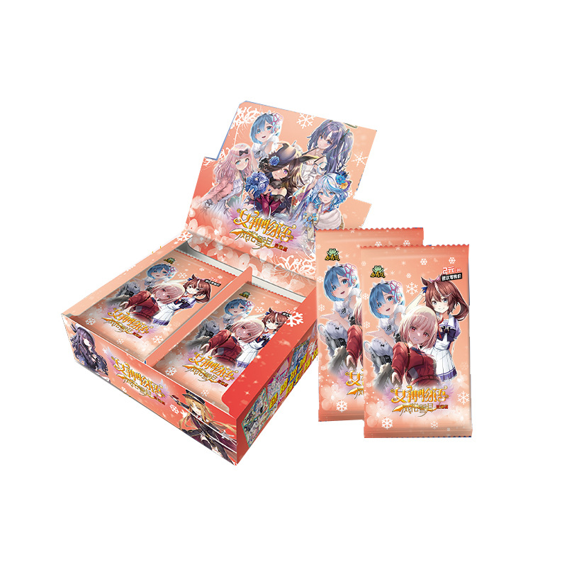 Little Frog Goddess Story 5 yuanes Pack 8 pop-up Tarjeta de cara roja pretty Girl Card anime juego periférico caja ciega