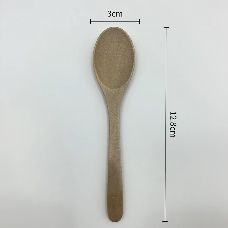 Sye厂家实木迷你无漆餐具家用儿童吃饭搅拌调羹蜂蜜调料批发木勺|undefined