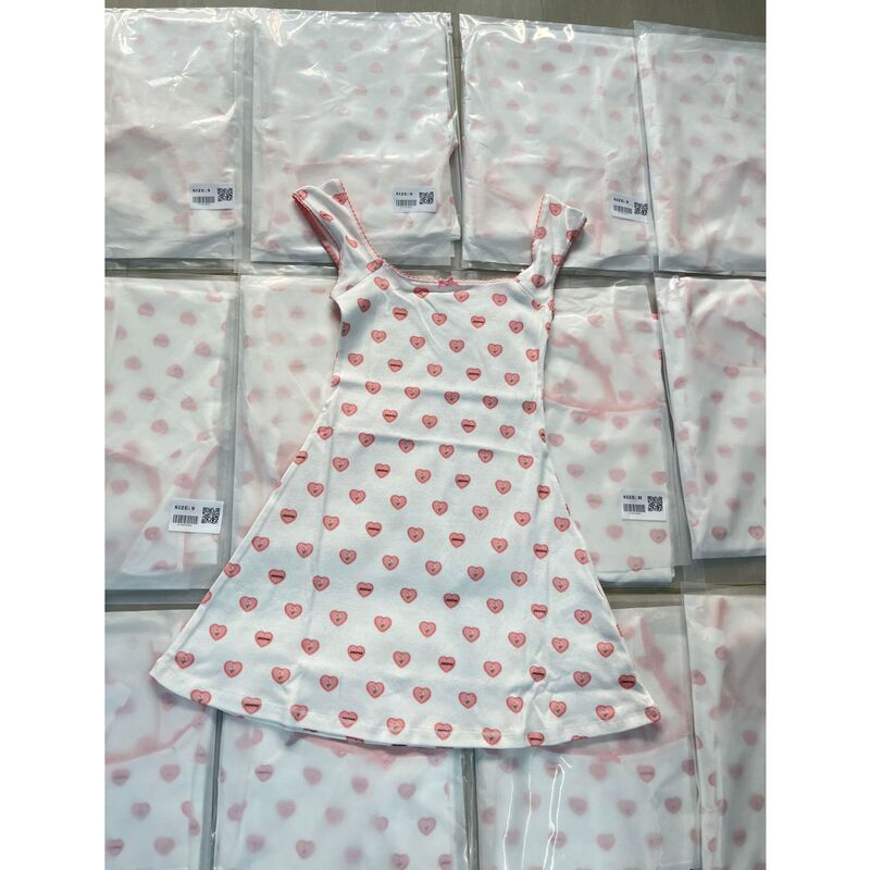 26Ss Nanyou Haute Couture/Boutique Store Sk Valentine's Day Limited Edition Heart Print Pure Desire Waist-Cinching Dress
