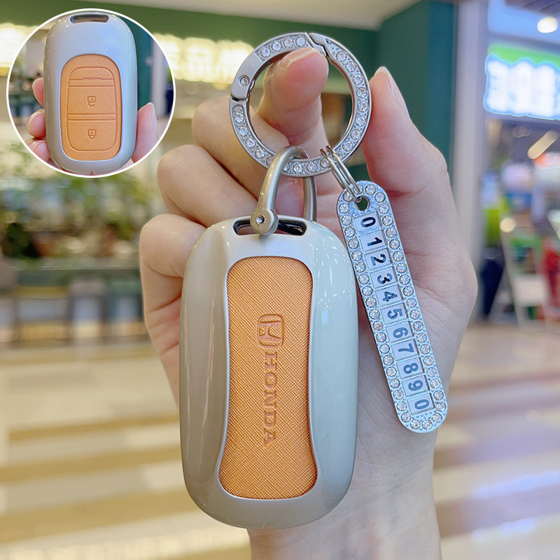ホンダのキーカバーを適用します。女性十一代アコード十代思域crv型格xrv冠道英仕派のキャンバスボタンです。|undefined