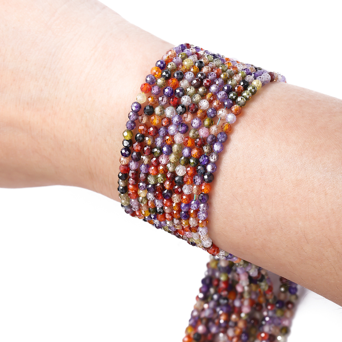 1 Strand 2-2.5mm Hole Under 1mm  Stone Natural Stone Sunstone Irregular Geometric Jewelry Accessories Beads display picture 5