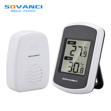 无线室内外温度计 高精度时尚电子家用温度计 花园温度计跨境出口