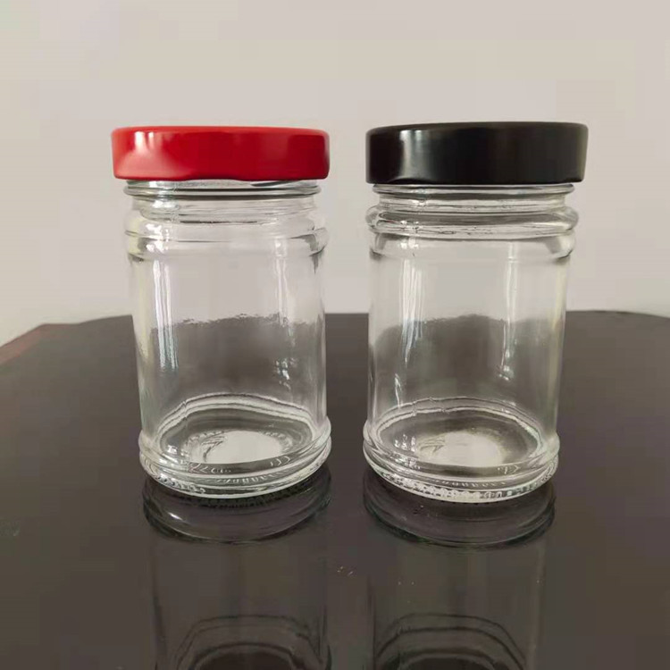 厂家供应220mll高盖酱菜瓶腐乳辣椒酱玻璃瓶牛肉酱瓶密封罐包装