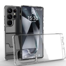 适用三星S25ULTRA透明玻璃手机保护套硬壳s25u简约外贸电商工厂店