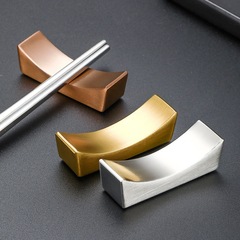高級シンプル日本式304ステンレスレストランホテル元宝箸枕箸スプーン棚食器箸ホルダー