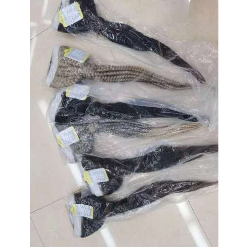 Europa y los Estados Unidos comercio electrónico transfronterizo Amazon frente encaje trenzado trenzado gran peluca europea y americana negro en stock 0031