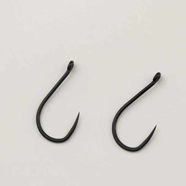 Guan Fu Qian and barbless fish hook, straight mouth hook with ring hole ring hook, silver carp, bighead carp, carp, grass green fish hook, fishing gear, special for lake fishing