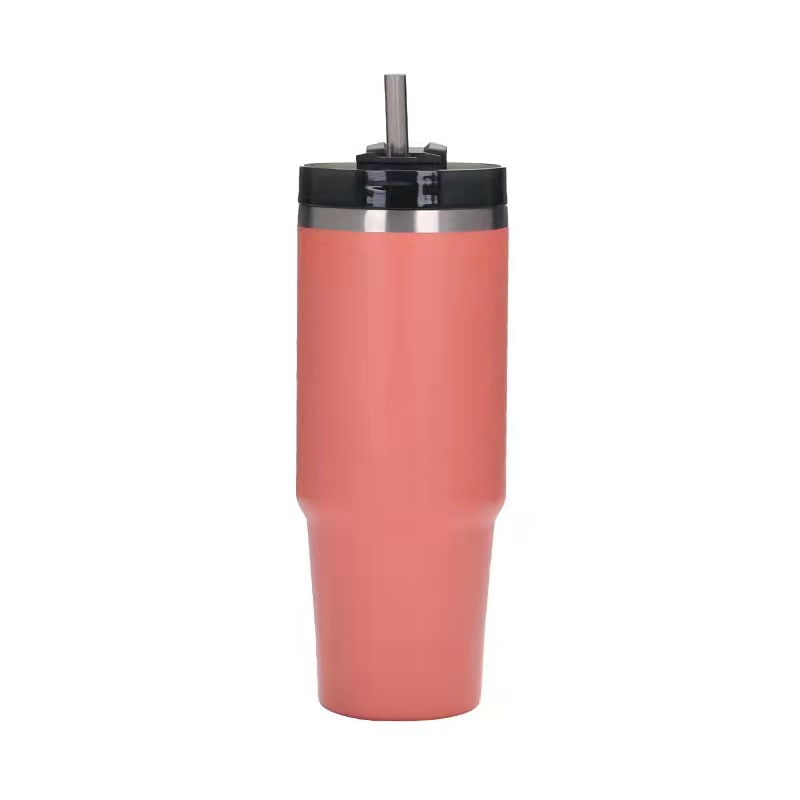 Comercio exterior nuevo 20oz 30oz acero inoxidable doble capa de aislamiento térmico refrigerante taza de paja taza de hielo taza de automóvil