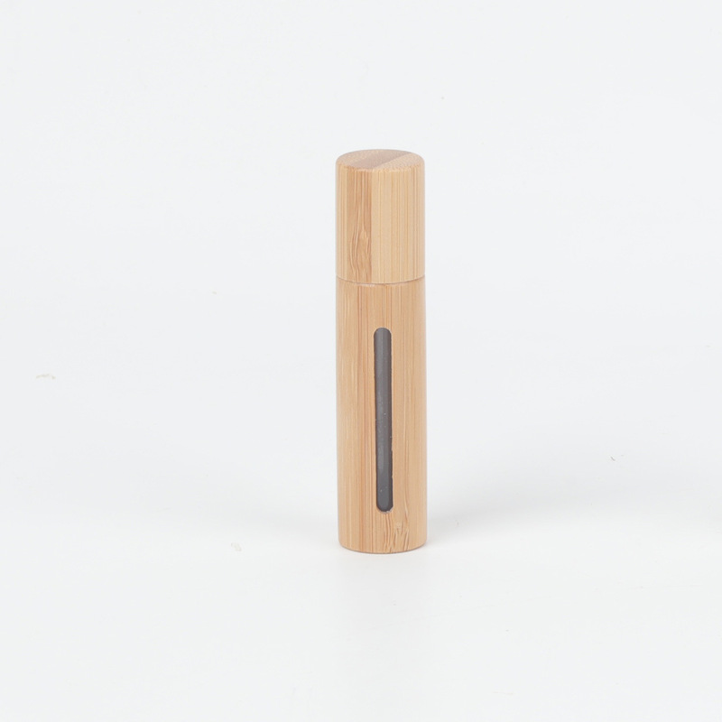 竹製ローラーボトル 香水精油ボトル ロールオン分注ボトル 3ml5ml10ml 竹蓋付き 全竹製ローラーボトル|undefined