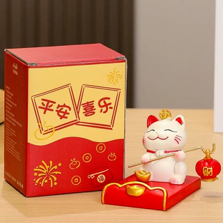 国潮招财猫手机支架桌面支架摆件新年伴手礼品平板手机架新年礼物