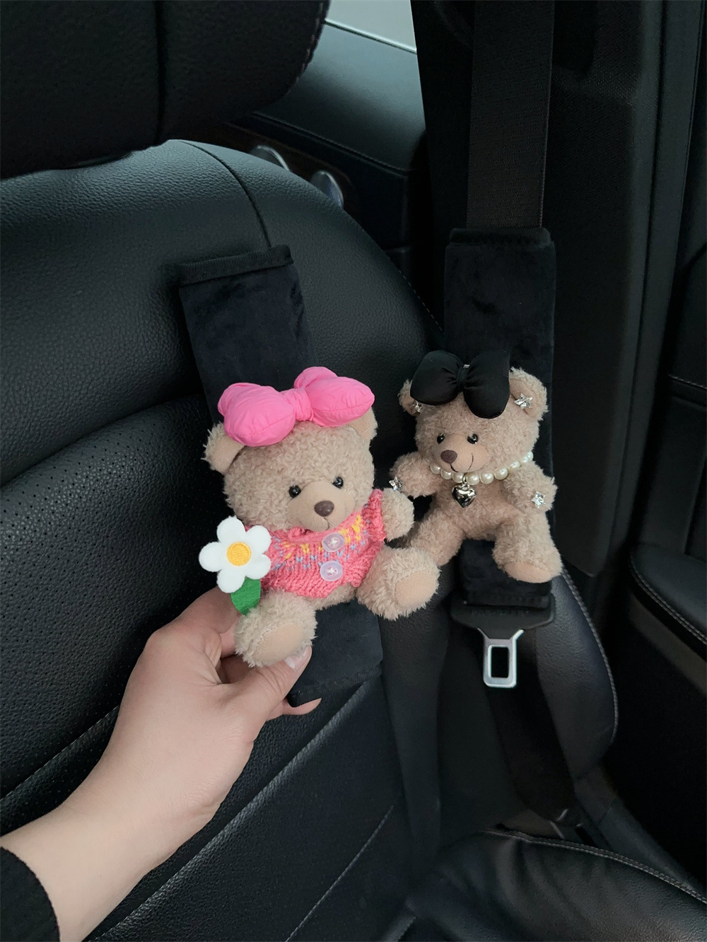 Car seat belt shoulder pad cute cartoon safety belt protective cover extended car interior decoration net red women