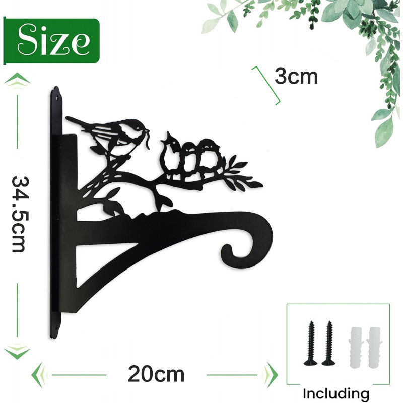 Solar patio exterior pared estante gancho de metal hadas de flores modelado pájaros pared hexágono lámpara personalizada