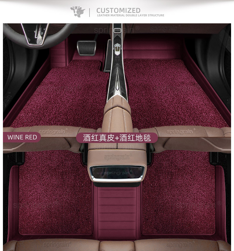 Suitable for Buick Envision Plus, Lacrosse, Gl8, New Energy Zijin E7, Regal, Genuine Leather Full Surround Car Floor Mats
