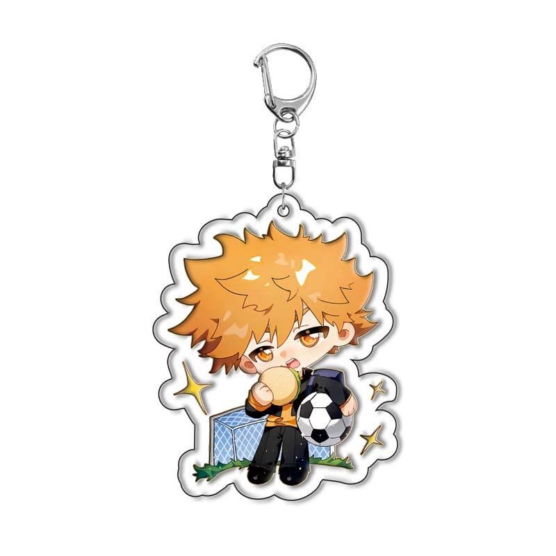 Аcrylic Keychain (Blue Lock) Chibi Character 5.5 см — кулон аниме, металлическое кольцо