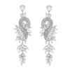 Fashionable design metal earrings, trend of season, European style, wholesale
