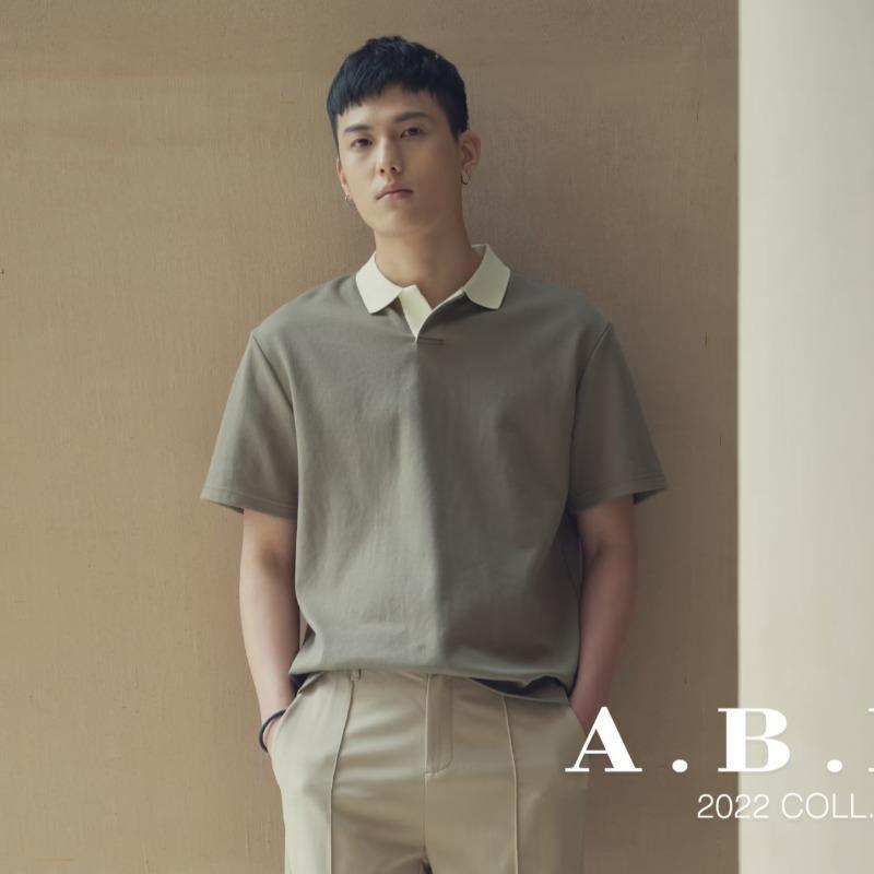 2023 verano manga corta Polo marca de moda de los Hombres estilo coreano suelta media manga de punto superior Ruan guapo solapa camiseta moda de los hombres