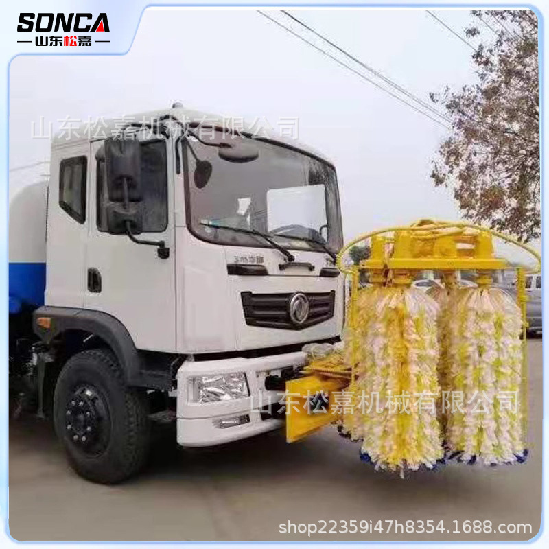 Máquina de limpieza de alta velocidad de columna vertical de doble cilindro máquina de limpieza de barrera de alta velocidad máquina de limpieza de forma de onda automática completa equipo de barrera de alta velocidad