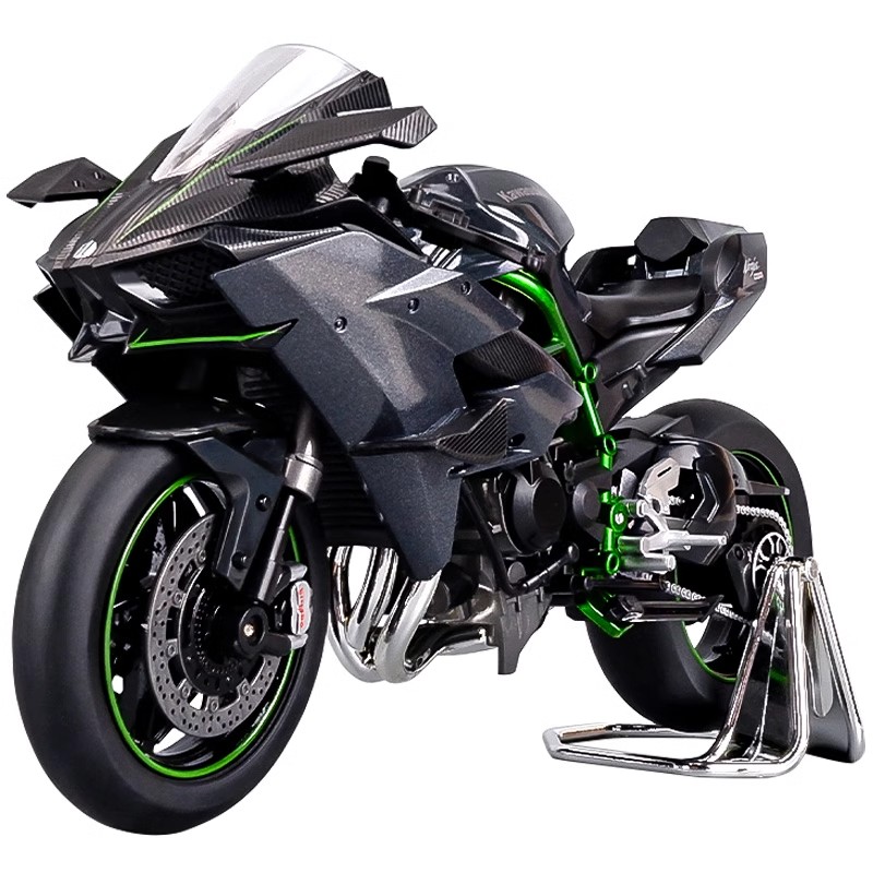 Kawasaki H2r modelo de motocicleta aleación locomotora colección decoración Ducati niño figura cumpleaños regalo de Navidad