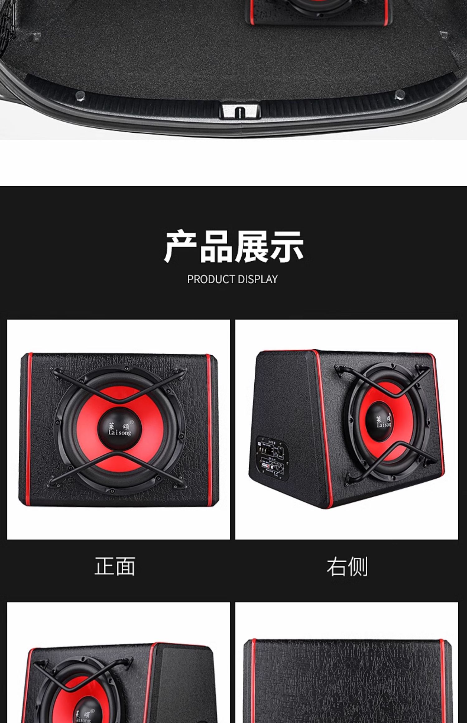 Car Subwoofer 10/12 Inch 12V/24V High Power Car Audio