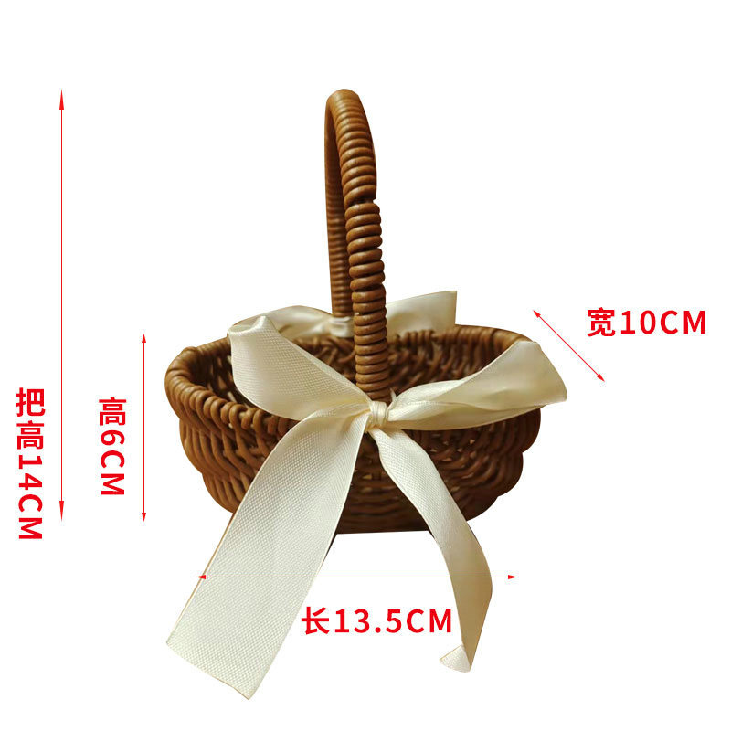 Cesta Tejida de Flores de Vid, Hecha a Mano y Decorativa para Fiestas y Arreglos Florales image 24