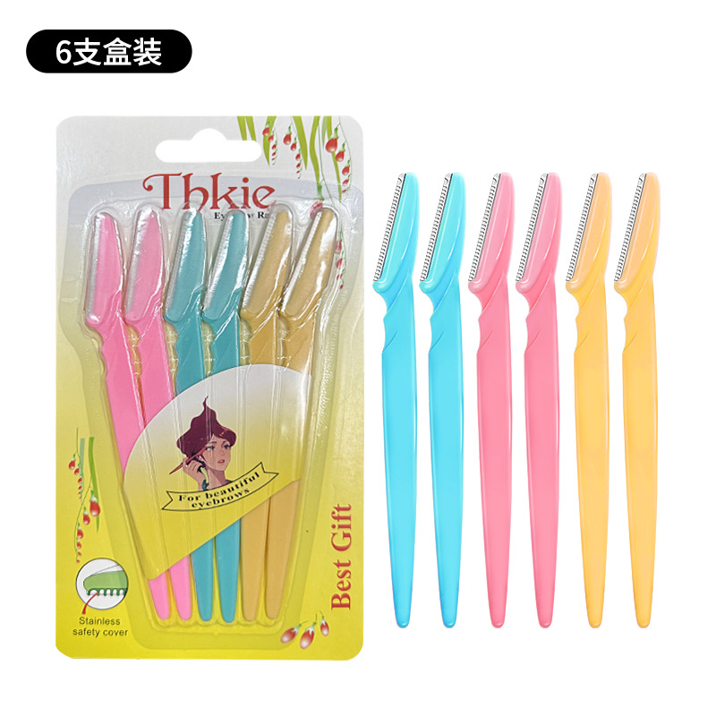 Cuchillo de reparación de cejas de seguridad, raspador de cejas para hombres y mujeres, raspador de cejas para principiantes profesionales, afeitador de cejas para principiantes al por mayor