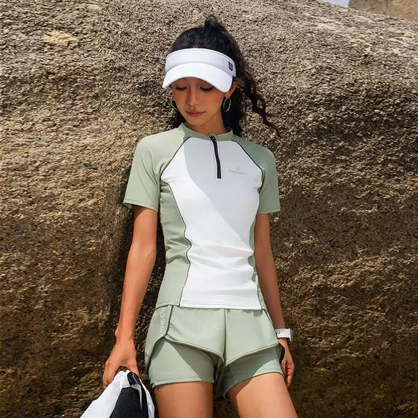 White+green