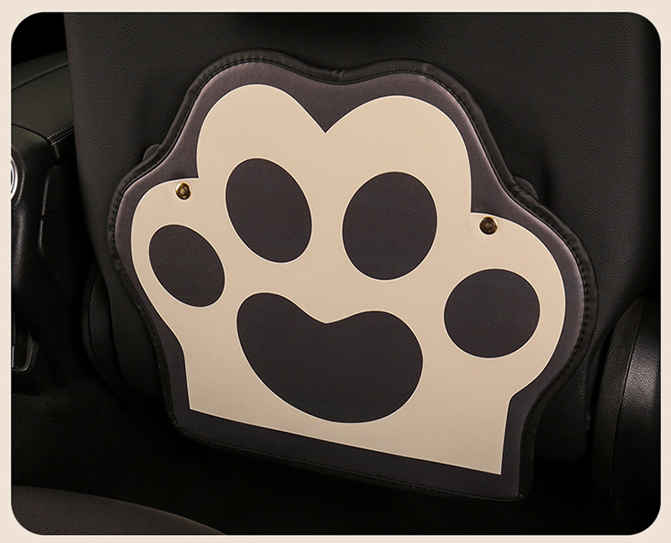 Cute Cat Paw Car Seat Back Anti-Kick Pad for Women, Universal for Rear Seats, Starting at 13 Yuan, Car Anti-Kick Pad for Rear Seats, Universal