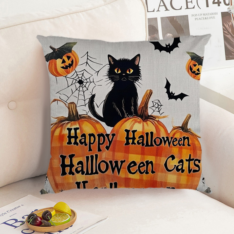 枕カバーの国境を越えた供給デジタル印刷ハロウィンプロモーションアイテム装飾枕車のインテリアクッションソース直接販売|undefined
