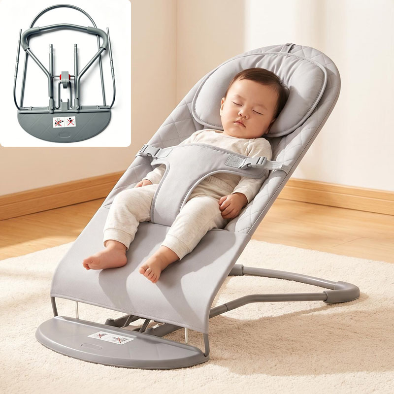 Cross-border baby rocking chair, newborn baby soothing chair, recliner, sleep aid, automatic rocking multi-functional bouncy chair