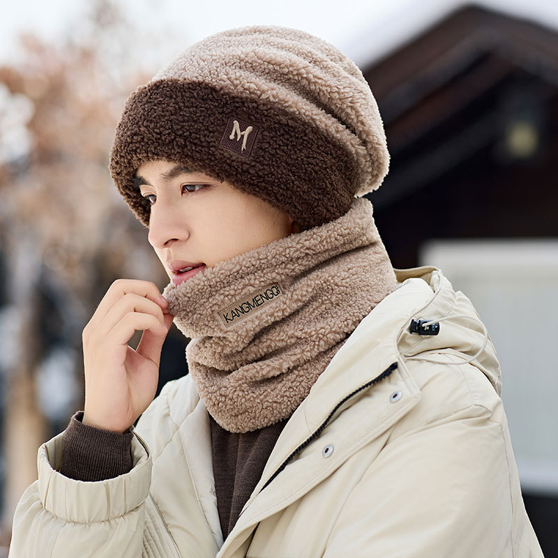 Men's Thickened Fleece Lined Winter Hat With Neck Protection_voghion.com