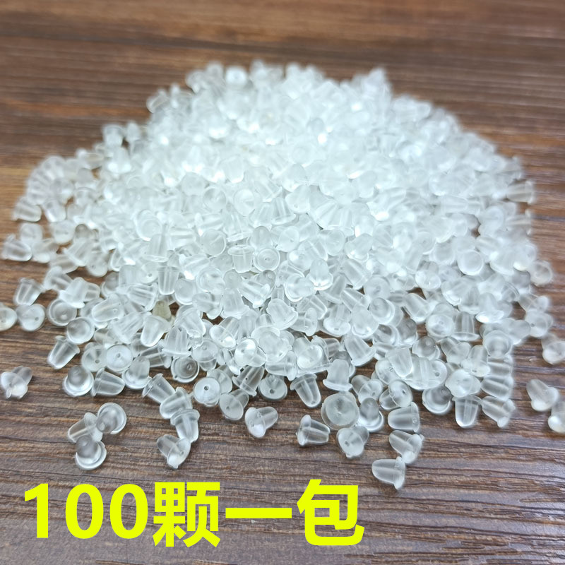 P01 bala de goma tapa del oído cubierta del oído de plástico tapones para los oídos transparentes Flor del ciruelo enchufe del oído DIY accesorios de la joyería al por mayor