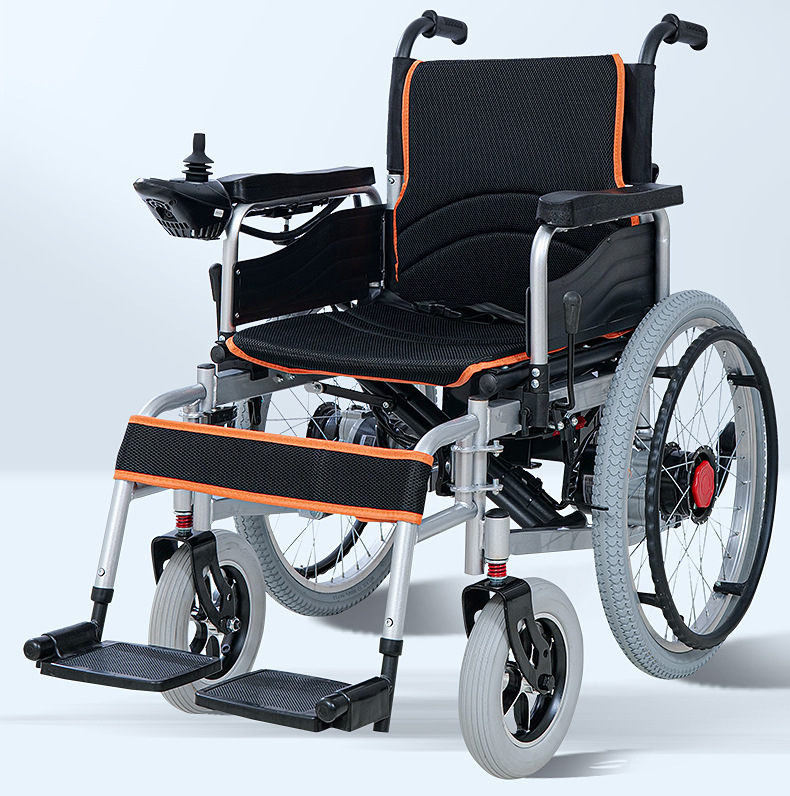Export Low-Back Foldable Mobility Scooter for the Elderly, Intelligent Fully Automatic and Convenient Electric Wheelchair Scooter