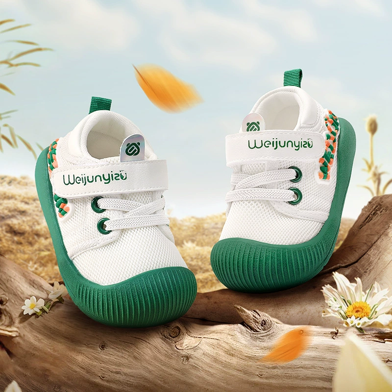 2024 новые весенне-осенние детские кроссовки дышащие внутренние нескользящие детские ботинки для мальчиков