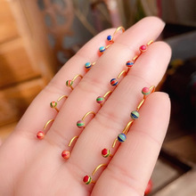 �ŷ����{���Ů�B�����18K����DIY�p�ݏ͹��S��ɫ�m�Ų�ɫ���h