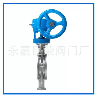耐腐蚀蝶阀 D373W-10P DN300 不锈钢 对夹式 双向压 三偏芯